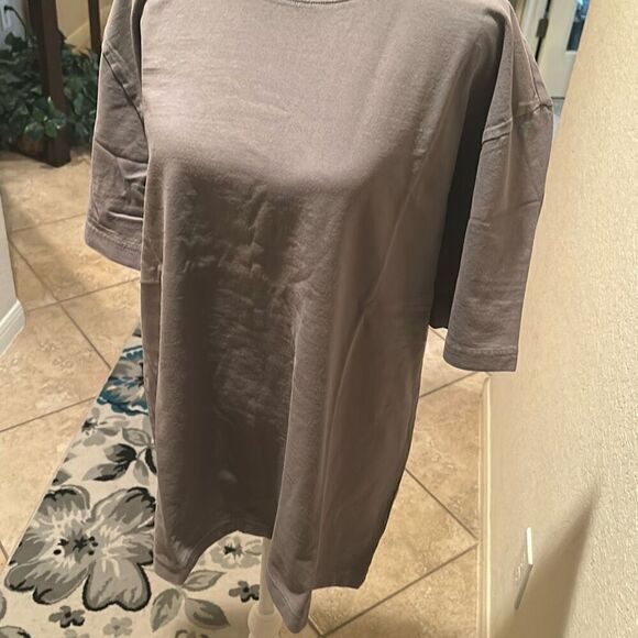 Yeezy Gap Collab Tee Shirt Gray Crewneck Men's Size S Oversized Streetwear New - Picture 3 of 11